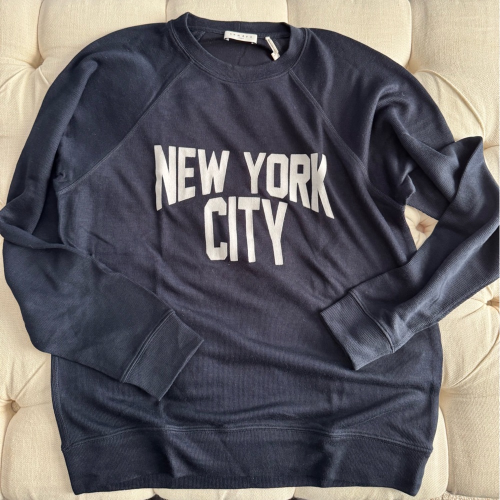 Sandro Blue Crewneck Sweater